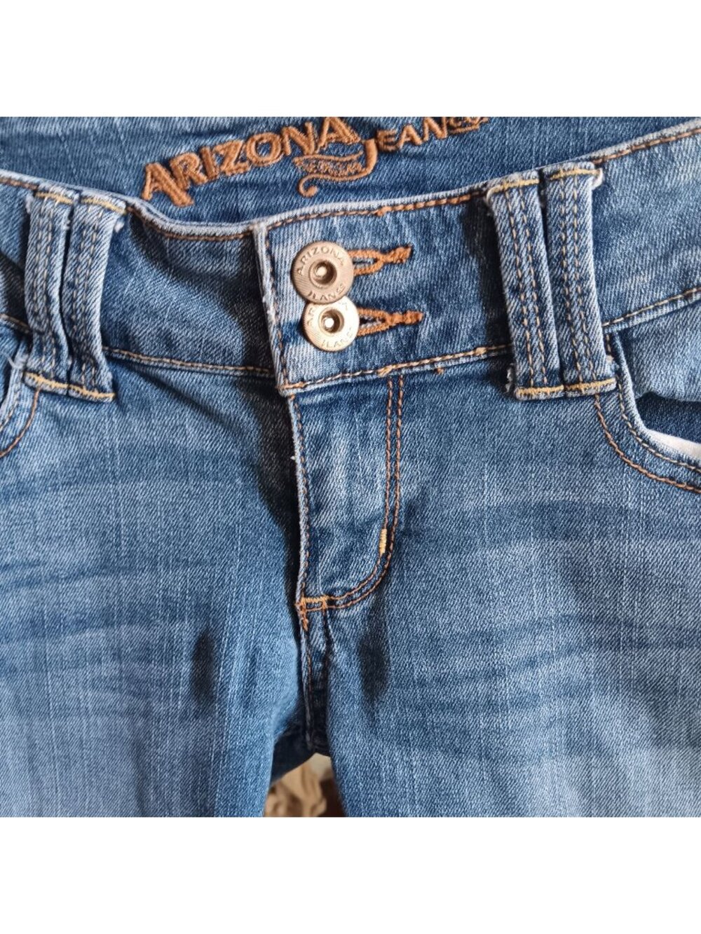 Arizona Jeans Womens Denim Capri Size 3 Blue
